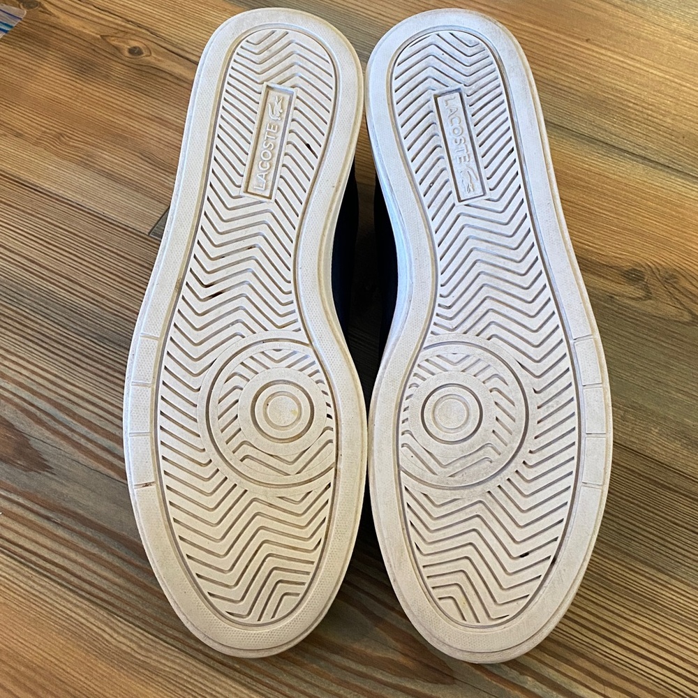 Lacoste Leather Sneakers in navy & white Size 12 - Picture 12 of 12